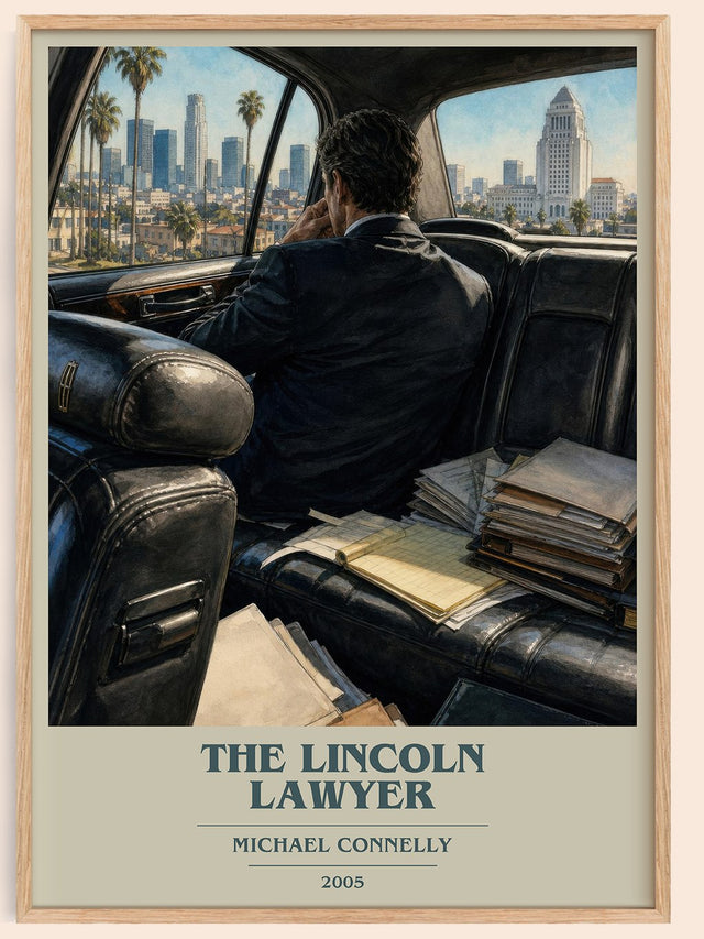 The Lincoln Lawyer Book Cover Poster by Michael Connelly