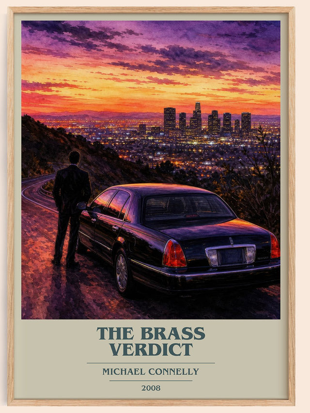 The Brass Verdict Book Cover Poster by Michael Connelly