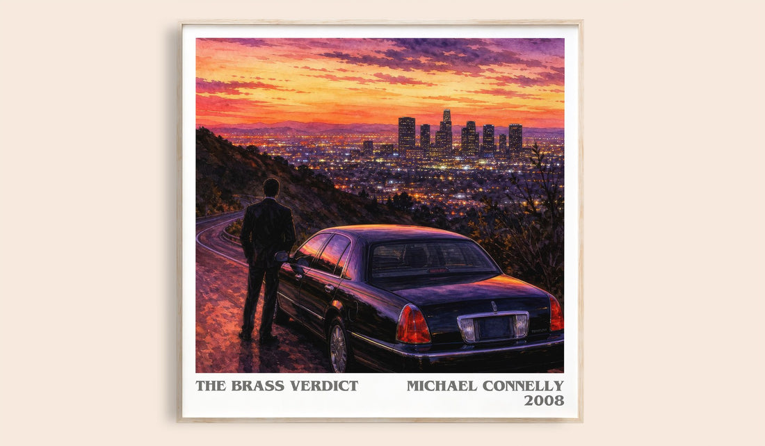 The Brass Verdict literary book poster by Michael Connelly – framed literary art print