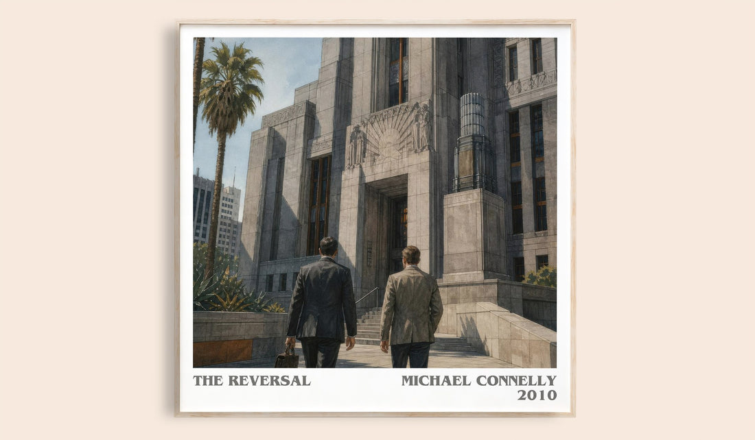 The Reversal literary book poster by Michael Connelly – framed literary art print