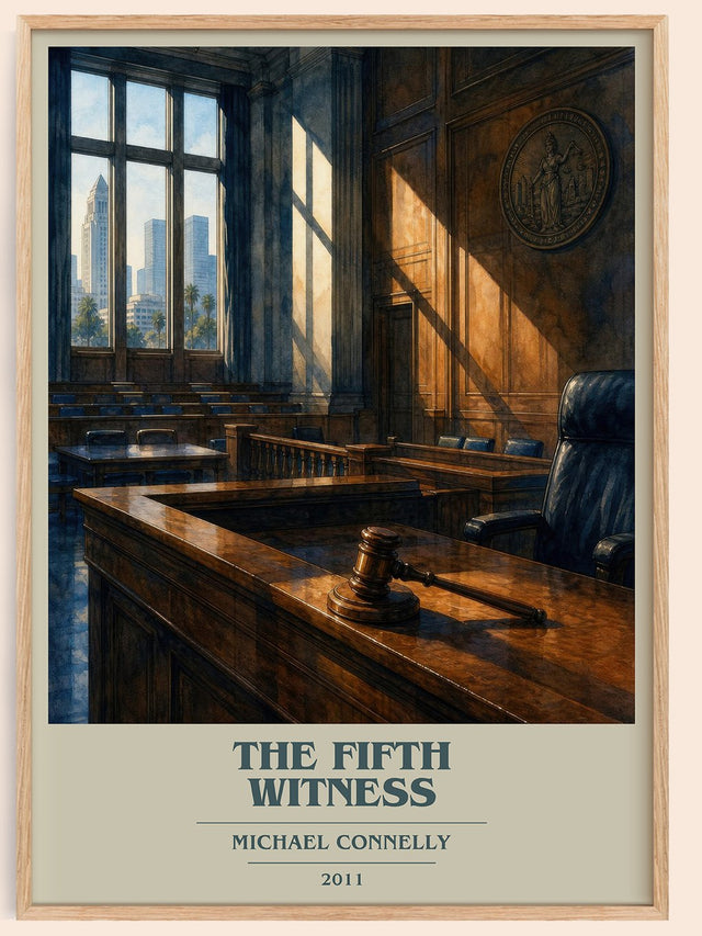 The Fifth Witness Book Cover Poster by Michael Connelly