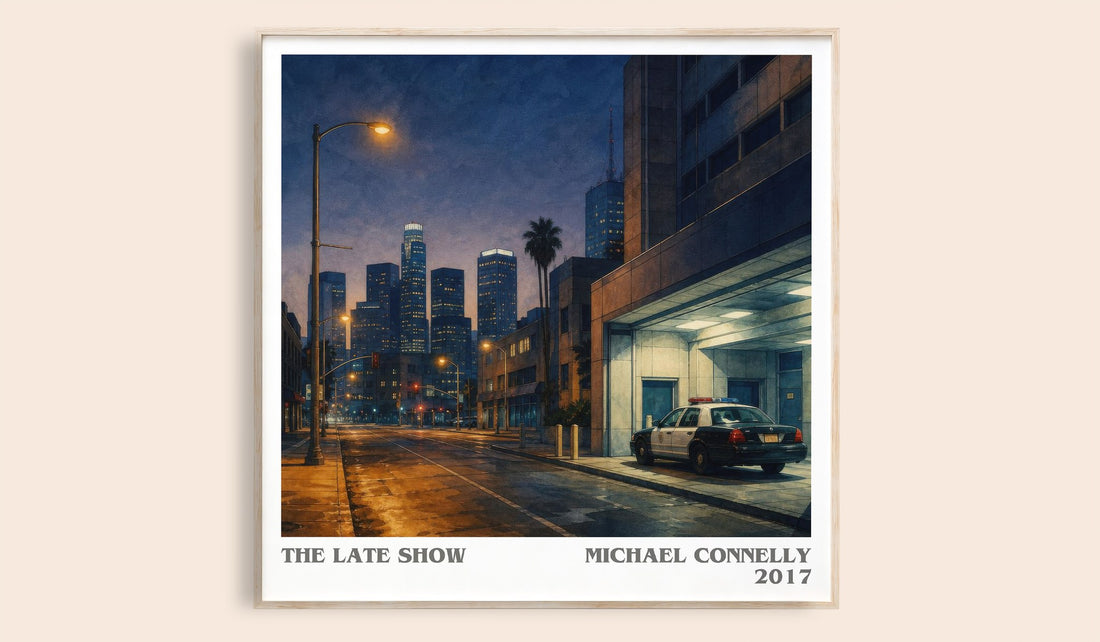The Late Show literary book poster by Michael Connelly – framed literary art print