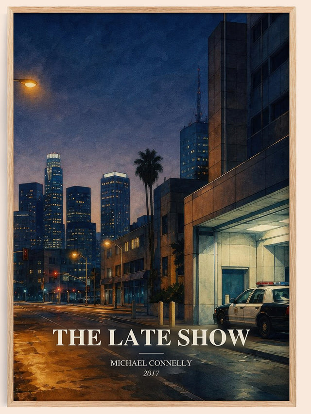The Late Show Book Watercolour Illustration by Michael Connelly