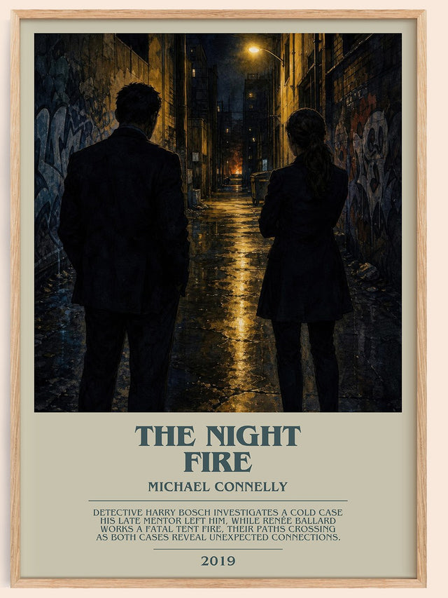 The Night Fire Bookish Wall Art by Michael Connelly