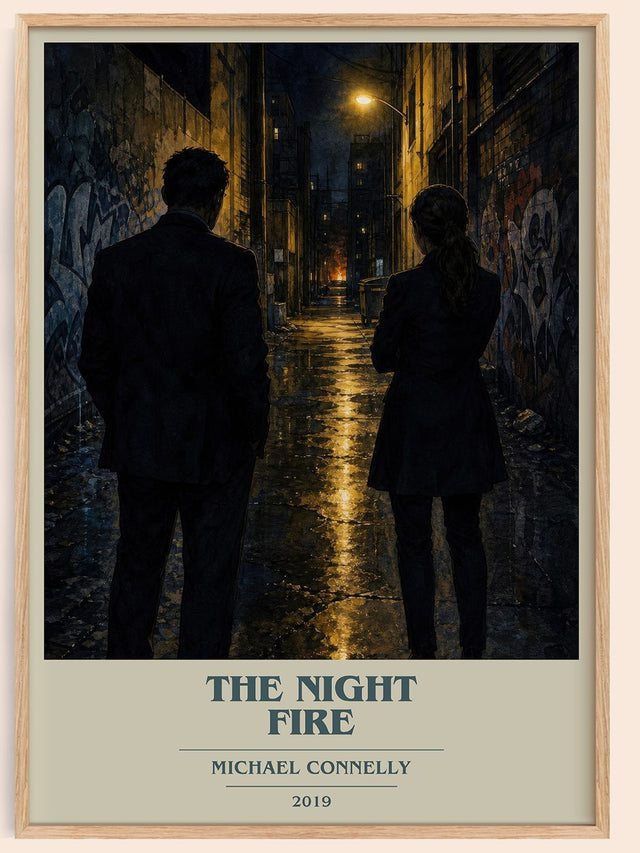 The Night Fire Book Cover Poster by Michael Connelly