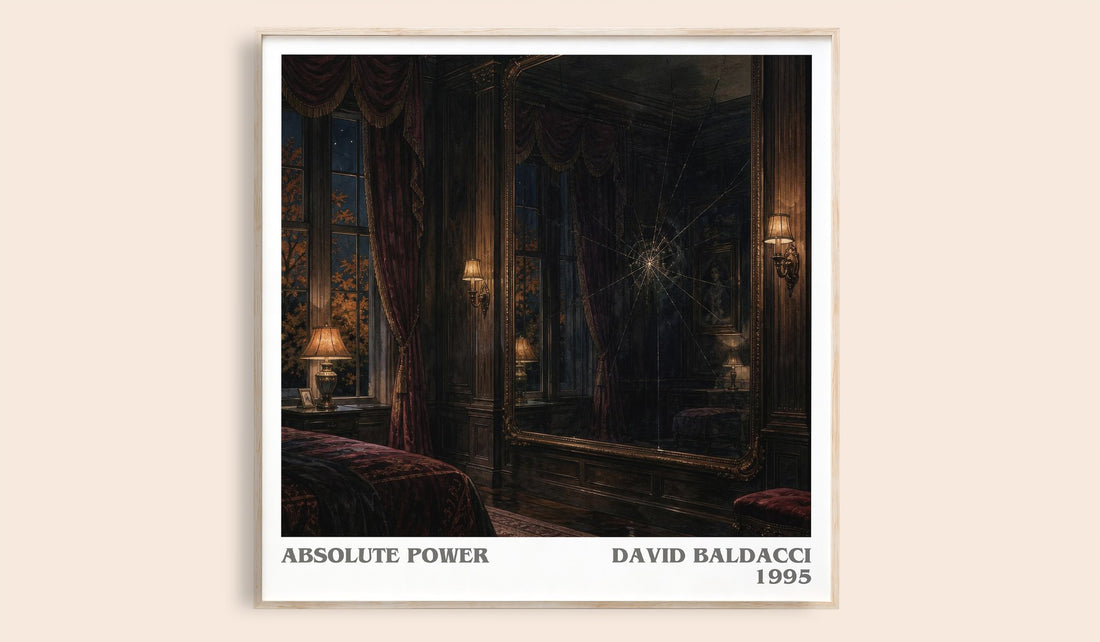 Absolute Power literary book poster by David Baldacci – framed literary art print