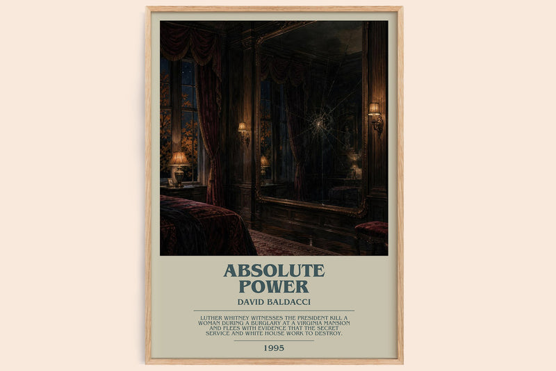 Absolute Power Bookish Wall Art by David Baldacci (Modern style)