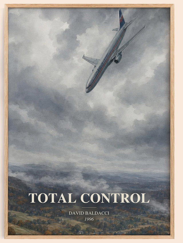 Total Control Book Watercolour Illustration by David Baldacci