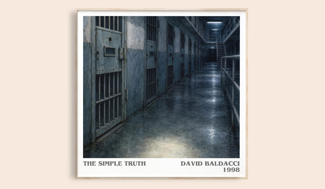 The Simple Truth literary book poster by David Baldacci – framed literary art print