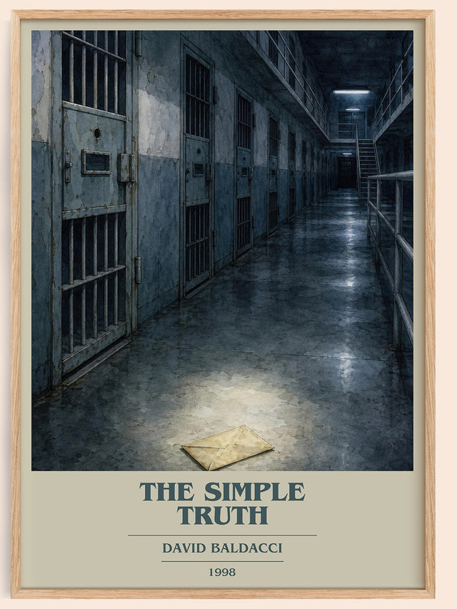 The Simple Truth Book Cover Poster by David Baldacci