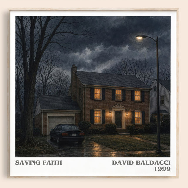 Saving Faith Literary Art Print by David Baldacci