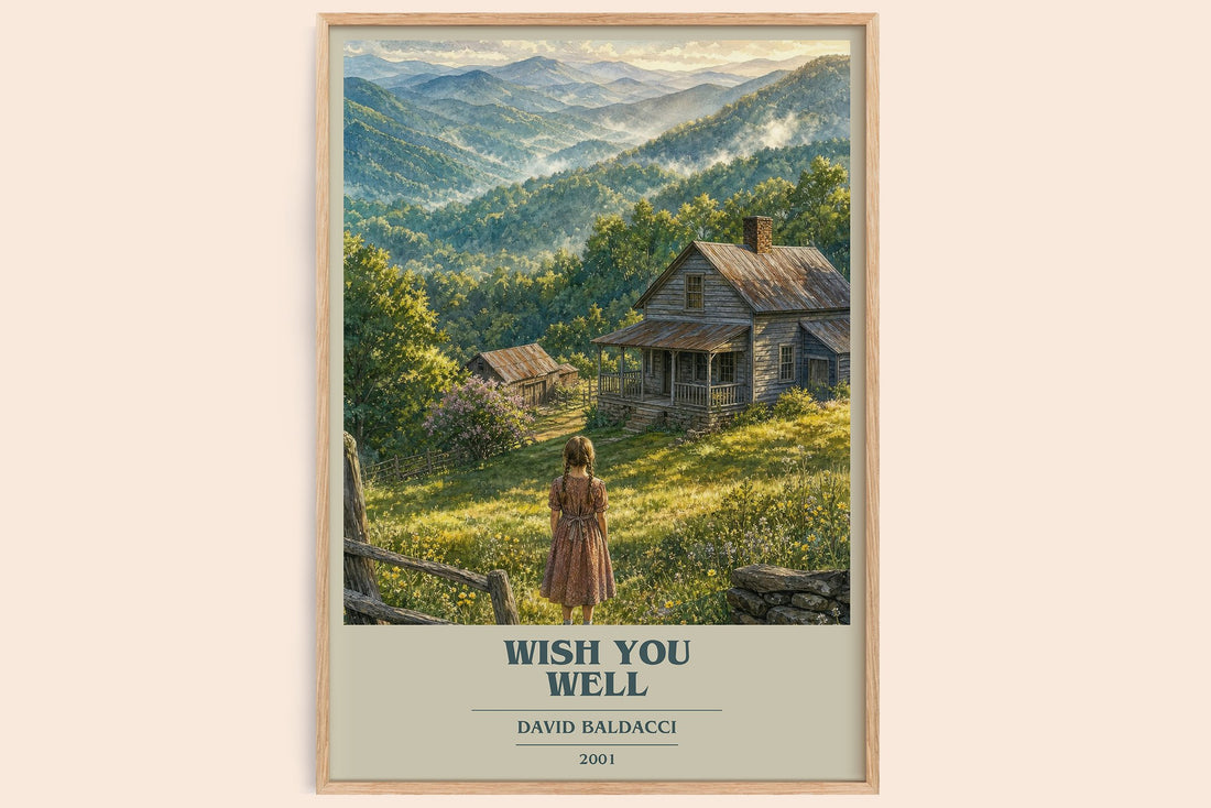 Wish You Well book cover book poster by David Baldacci – framed literary art print