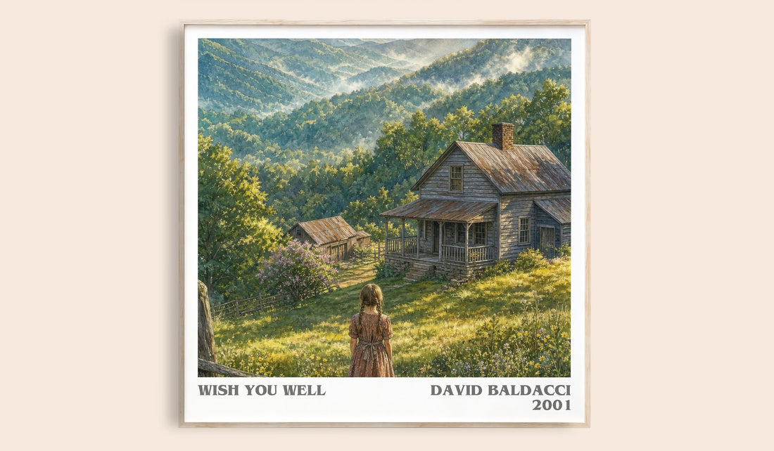 Wish You Well literary book poster by David Baldacci – framed literary art print