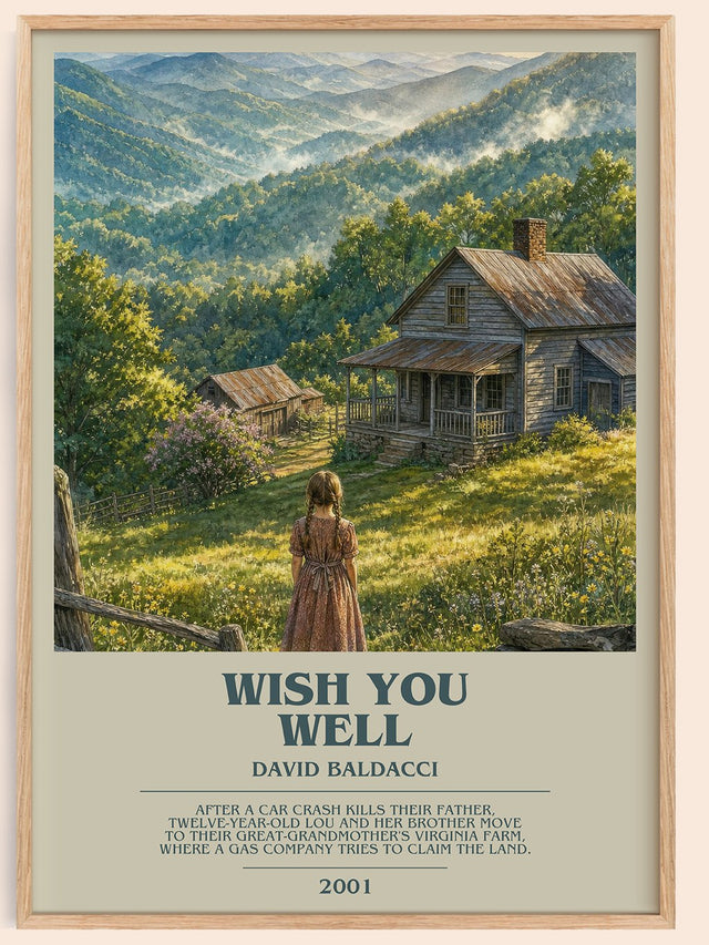Wish You Well Bookish Wall Art by David Baldacci