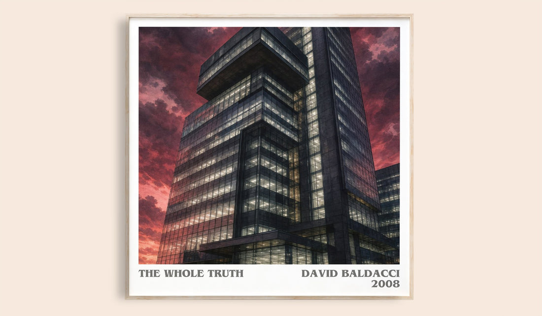 The Whole Truth literary book poster by David Baldacci – framed literary art print