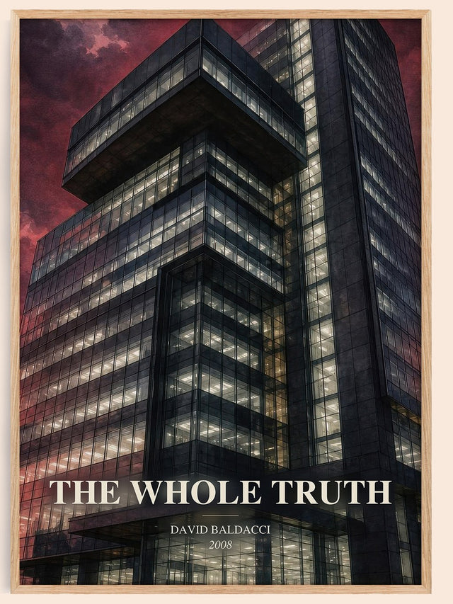 The Whole Truth Book Watercolour Illustration by David Baldacci