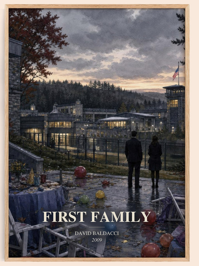 First Family Book Watercolour Illustration by David Baldacci
