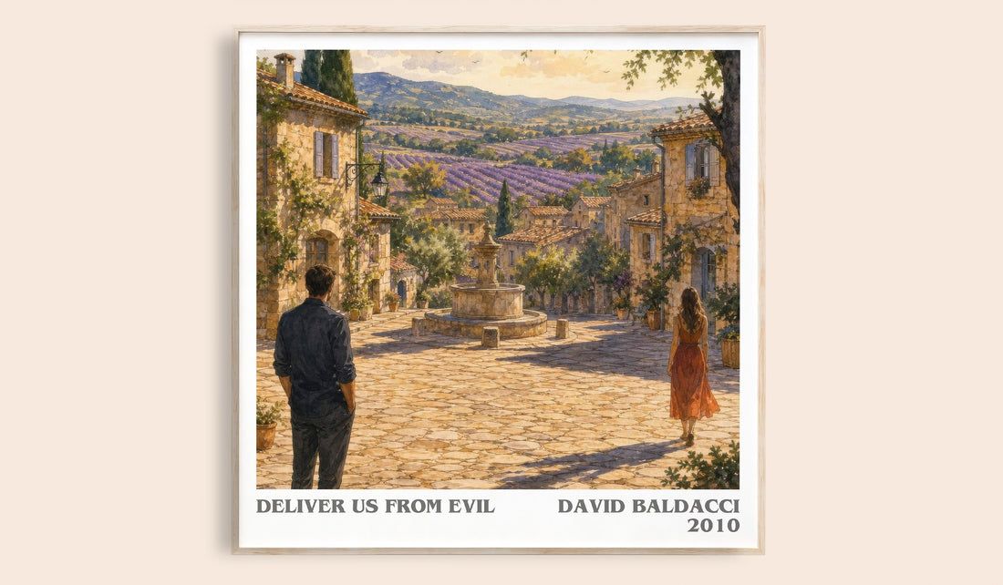 Deliver Us from Evil literary book poster by David Baldacci – framed literary art print