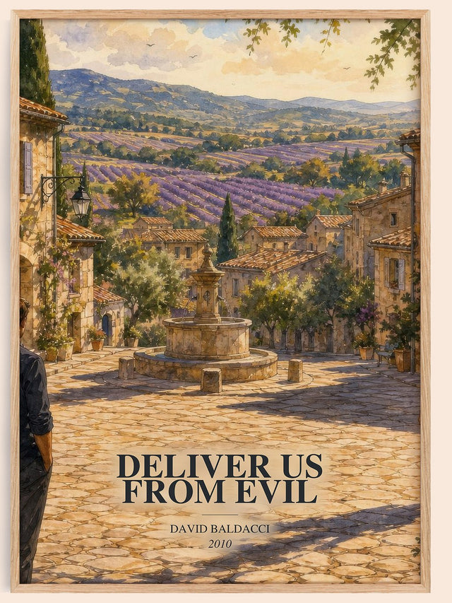 Deliver Us from Evil Book Watercolour Illustration by David Baldacci
