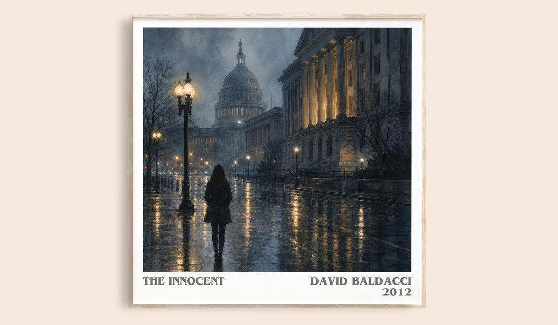 The Innocent literary book poster by David Baldacci – framed literary art print