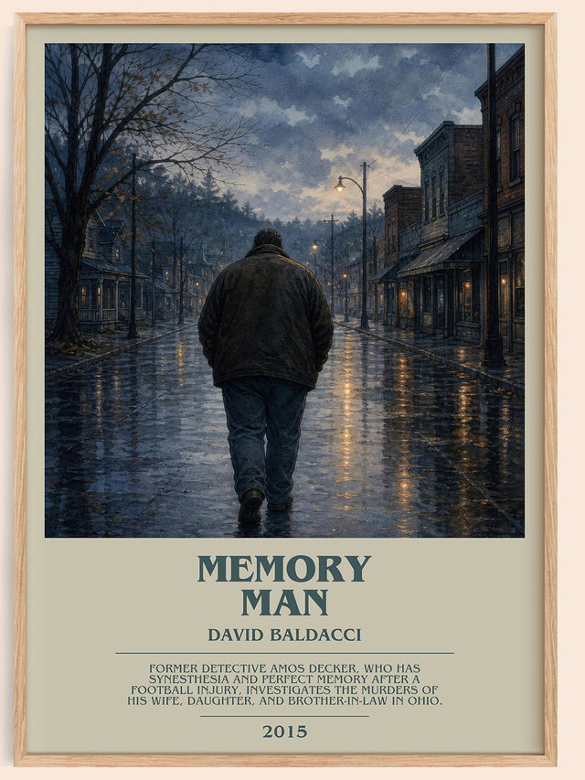 Memory Man Bookish Wall Art by David Baldacci