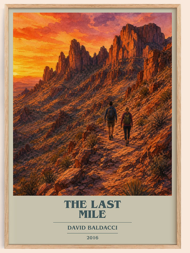 The Last Mile Book Cover Poster by David Baldacci