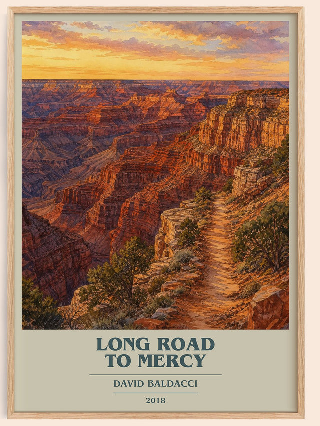 Long Road to Mercy Book Cover Poster by David Baldacci