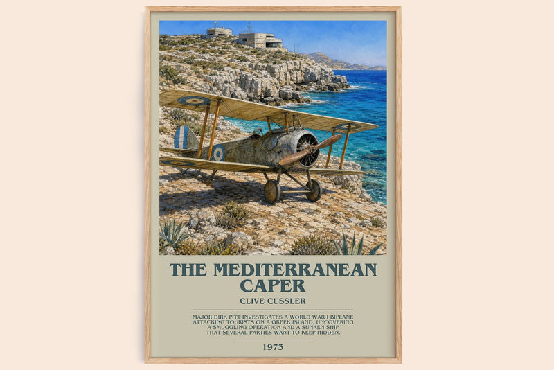 The Mediterranean Caper Bookish Wall Art by Clive Cussler (Modern style)