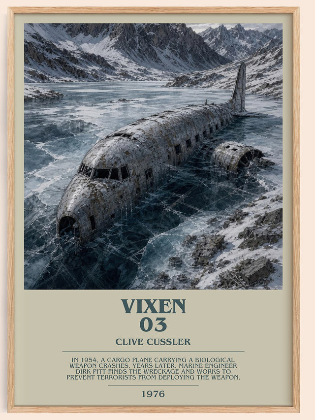 Vixen 03 Bookish Wall Art by Clive Cussler