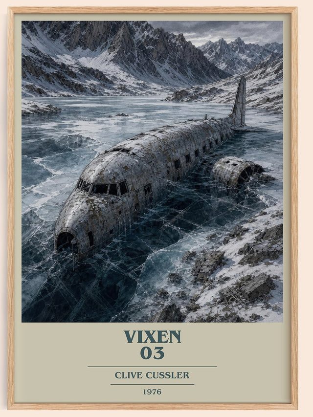 Vixen 03 Book Cover Poster by Clive Cussler