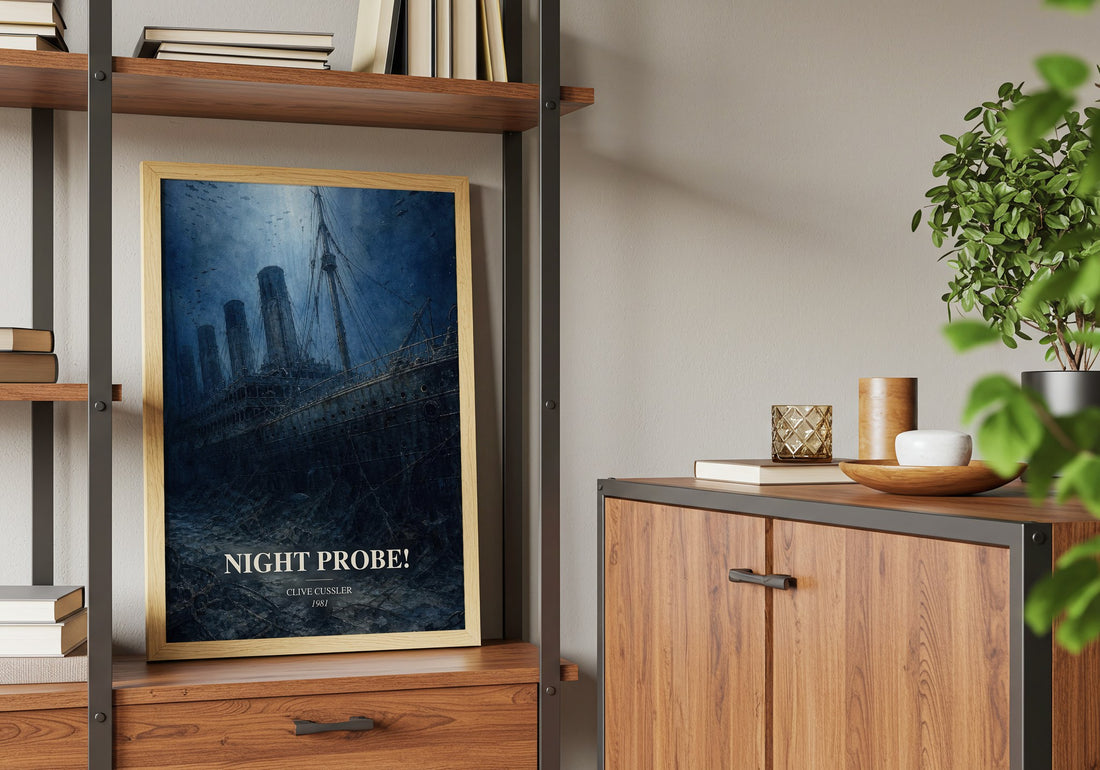 Night Probe! book watercolour illustration paper finish options – matte satin gloss