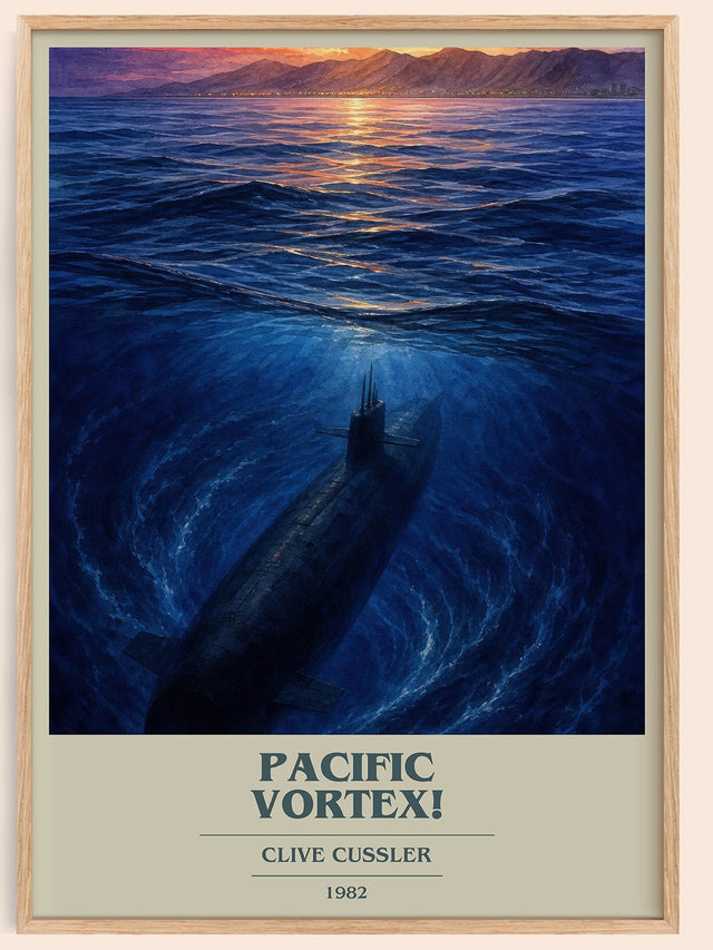 Pacific Vortex! Book Cover Poster by Clive Cussler