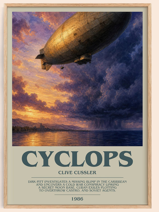 Cyclops Bookish Wall Art by Clive Cussler