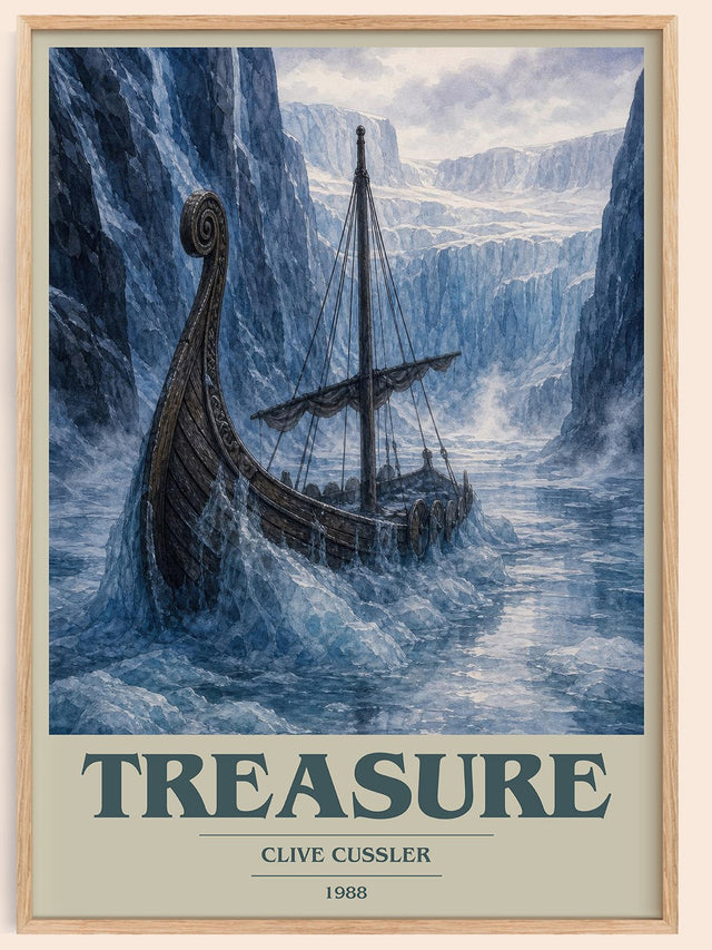 Treasure Book Cover Poster by Clive Cussler