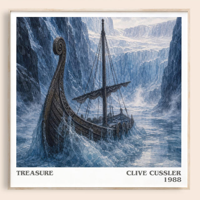 Treasure Literary Art Print by Clive Cussler