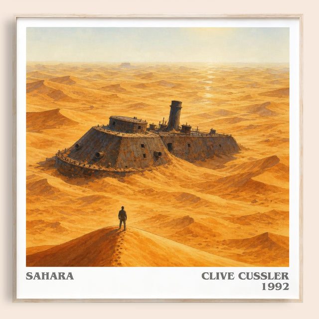 Sahara Literary Art Print by Clive Cussler