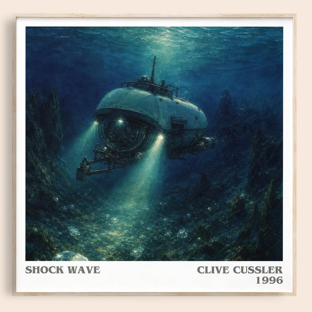 Shock Wave Literary Art Print by Clive Cussler
