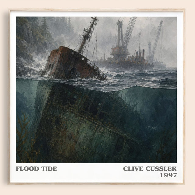 Flood Tide Literary Art Print by Clive Cussler
