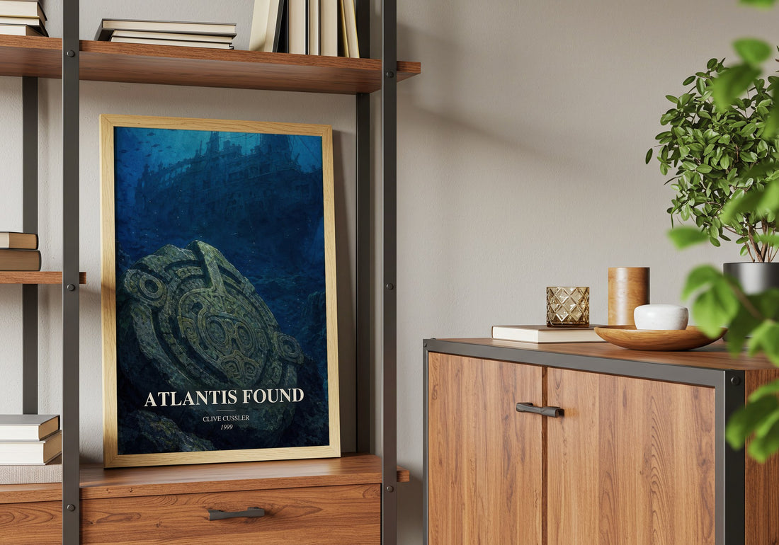 Atlantis Found book watercolour illustration paper finish options – matte satin gloss