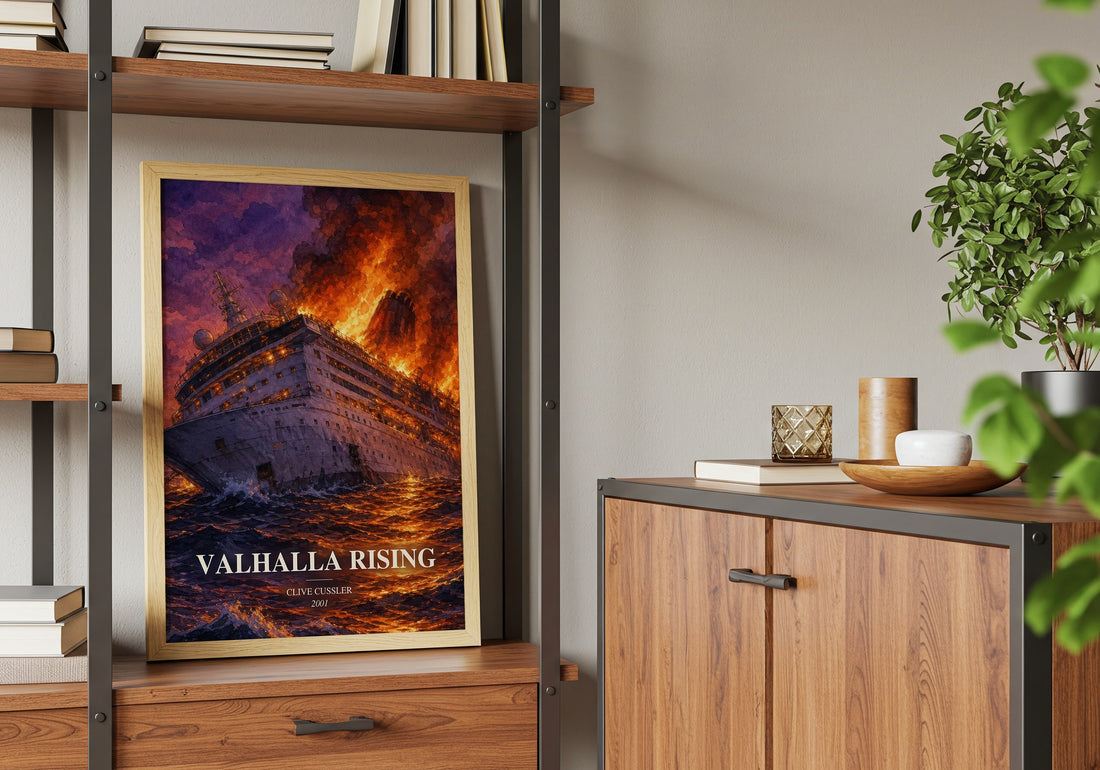 Valhalla Rising book watercolour illustration paper finish options – matte satin gloss