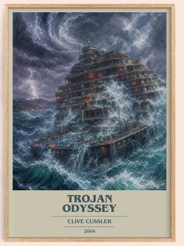 Trojan Odyssey Book Cover Poster by Clive Cussler