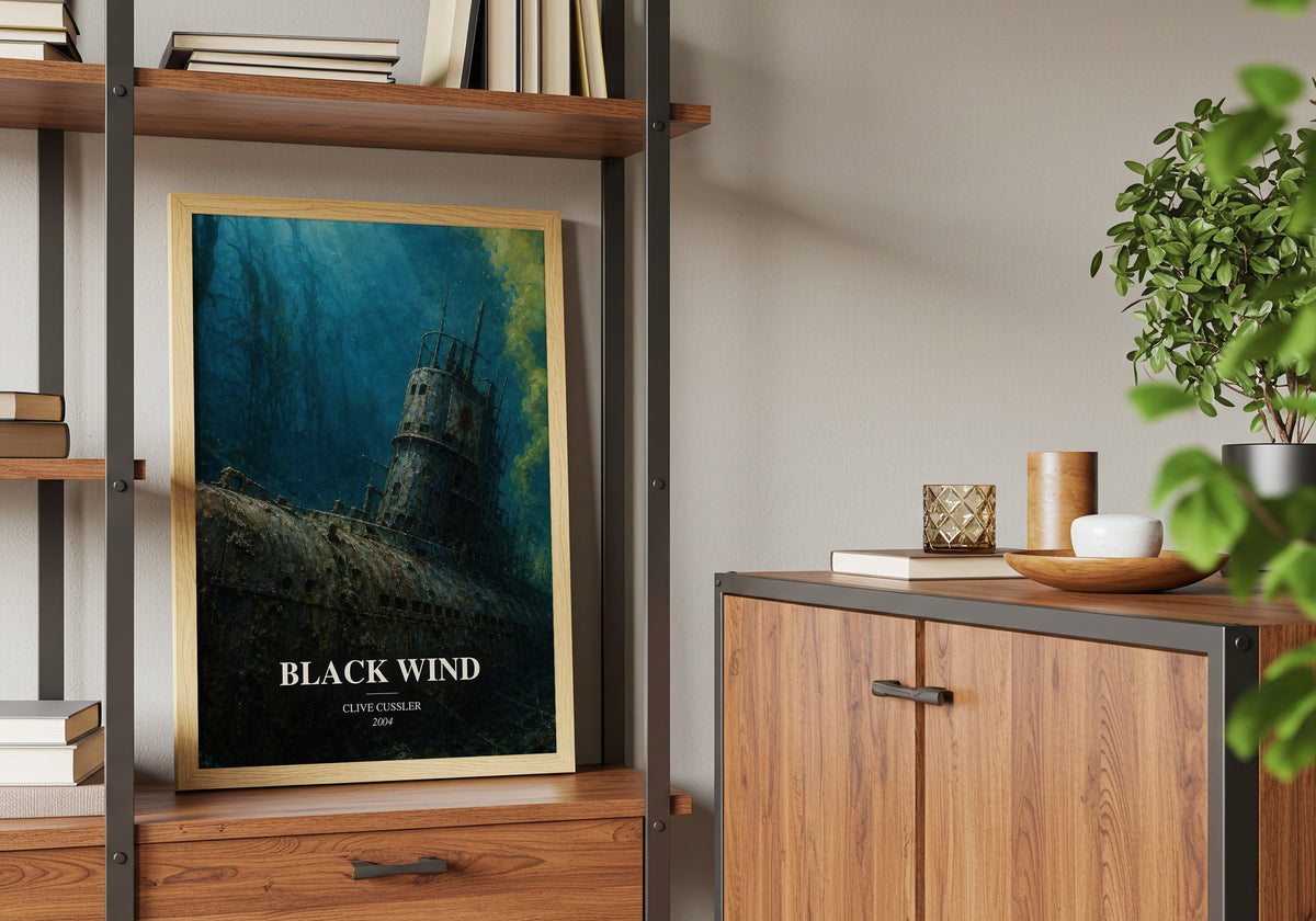 Black Wind book watercolour illustration paper finish options – matte satin gloss