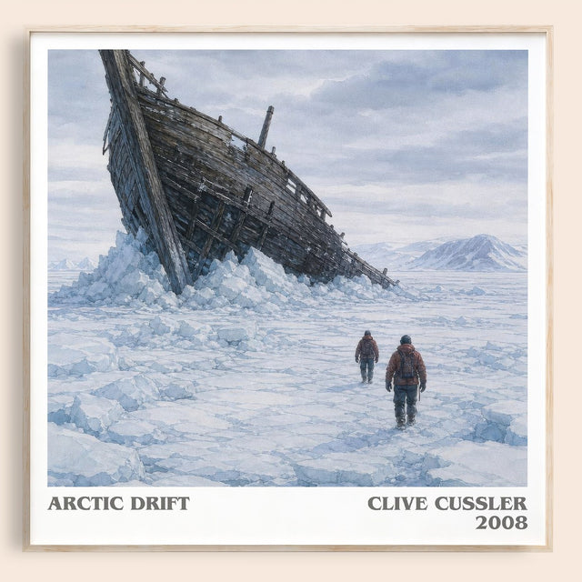 Arctic Drift Literary Art Print by Clive Cussler
