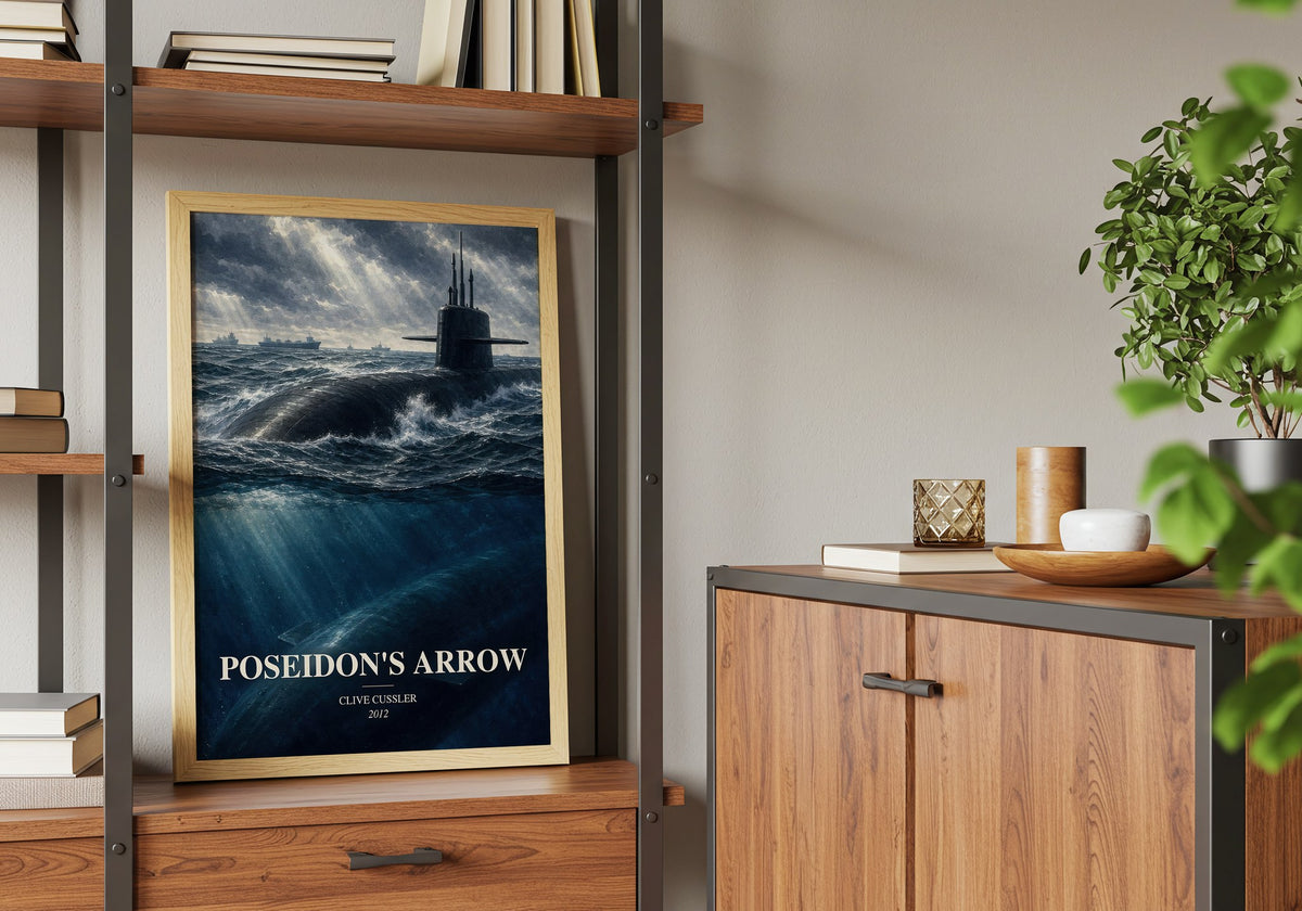 Poseidon's Arrow book watercolour illustration paper finish options – matte satin gloss