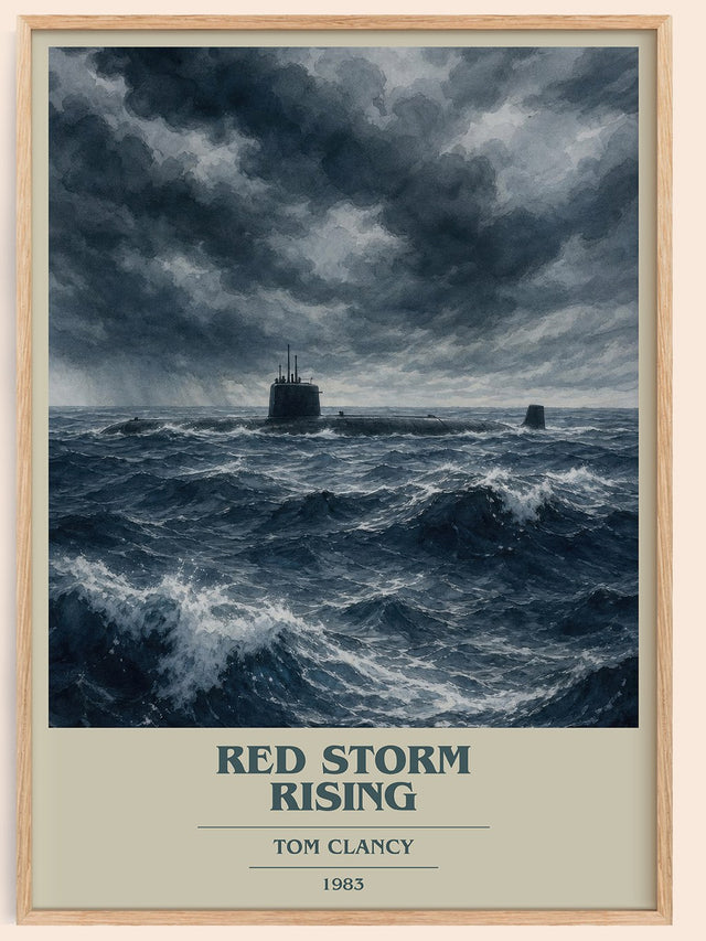 Red Storm Rising Book Cover Poster by Tom Clancy