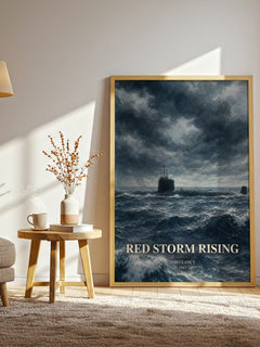 Red Storm Rising Book Watercolour Illustration by Tom Clancy – image 2