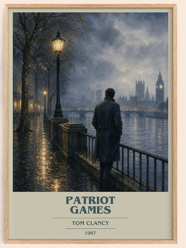 Patriot Games Book Cover Poster by Tom Clancy