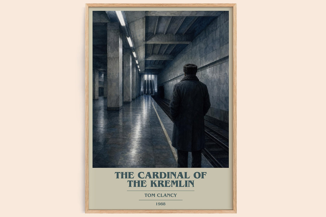 The Cardinal of the Kremlin book cover book poster by Tom Clancy – framed literary art print
