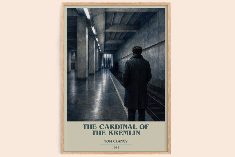 The Cardinal of the Kremlin book cover book poster by Tom Clancy – framed literary art print