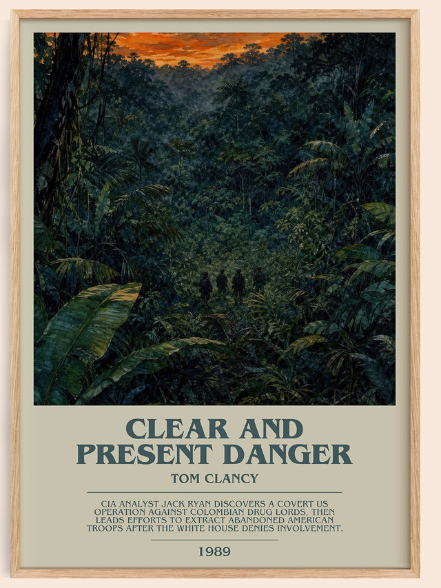 Clear and Present Danger Bookish Wall Art by Tom Clancy